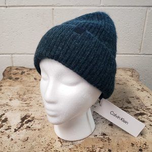 Calvin Klein ~ Knit Hat ~ Deep Green ~ Super Soft Lining